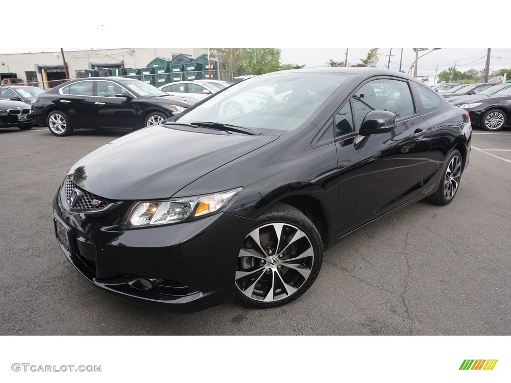 2013 Civic Si Coupe - Crystal Black Pearl / Black photo #1