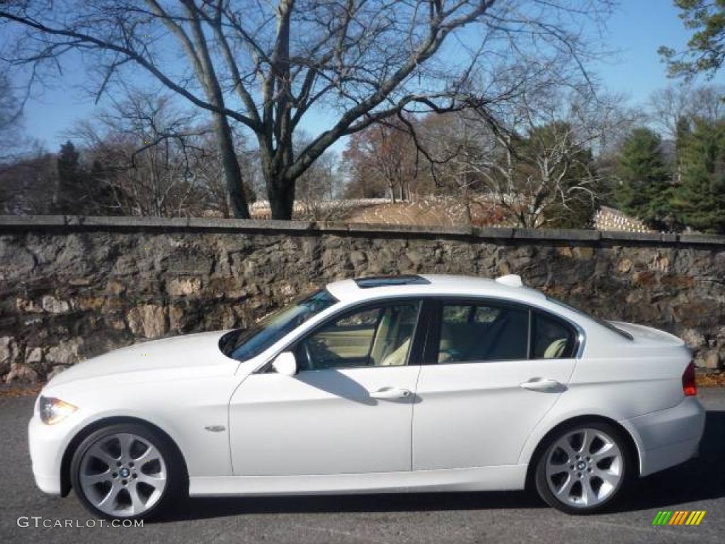 2006 3 Series 330i Sedan - Alpine White / Beige photo #16