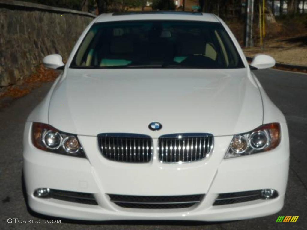 2006 3 Series 330i Sedan - Alpine White / Beige photo #17