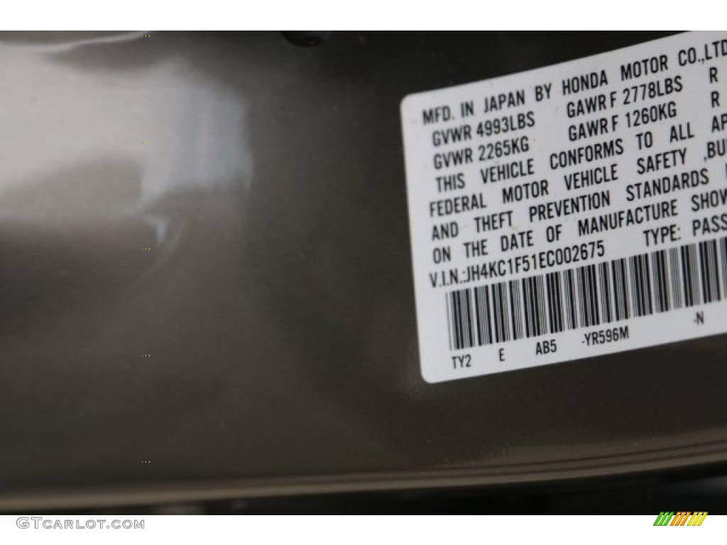 2014 RLX Technology Package - Gilded Pewter Metallic / Graystone photo #48