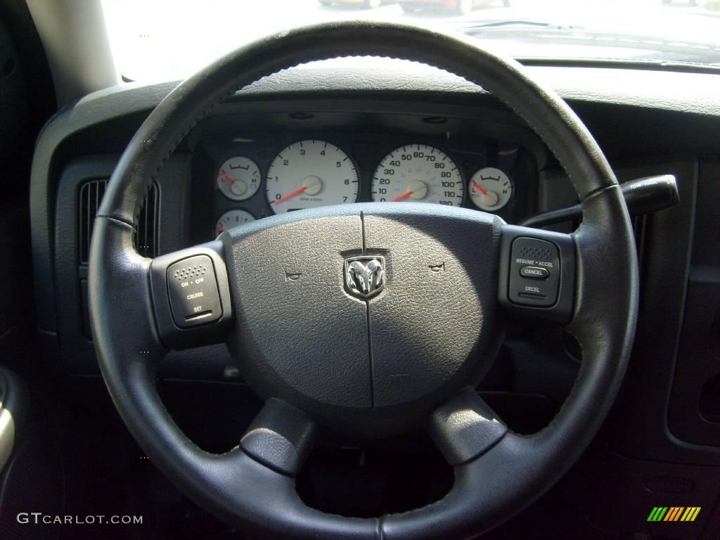 2005 Ram 1500 SLT Quad Cab - Black / Dark Slate Gray photo #23