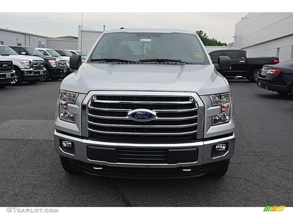2016 F150 XLT SuperCrew 4x4 - Ingot Silver / Medium Earth Gray photo #4