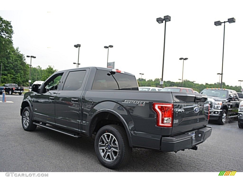 2016 F150 XLT SuperCrew 4x4 - Lithium Gray / Black photo #3