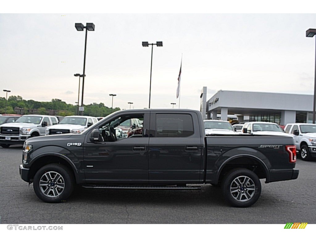 2016 F150 XLT SuperCrew 4x4 - Lithium Gray / Black photo #4