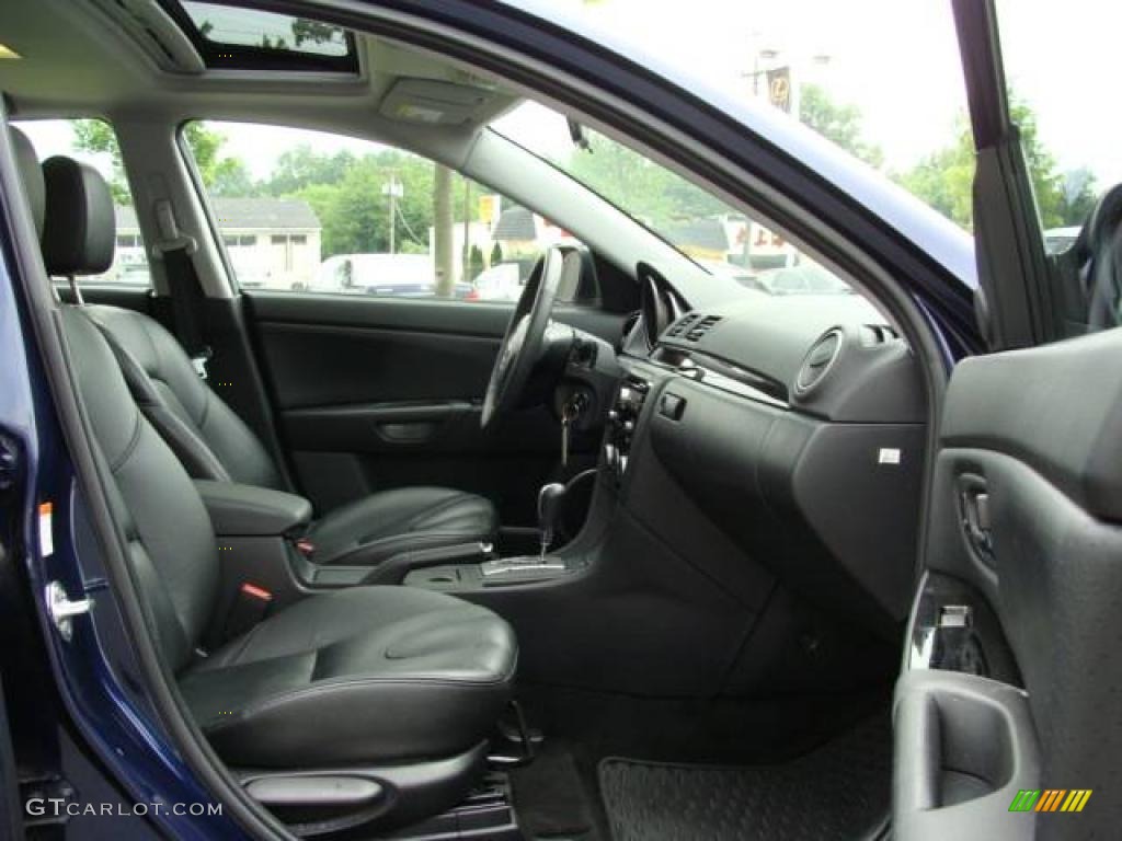 2008 MAZDA3 s Grand Touring Hatchback - Stormy Blue Mica / Black photo #8