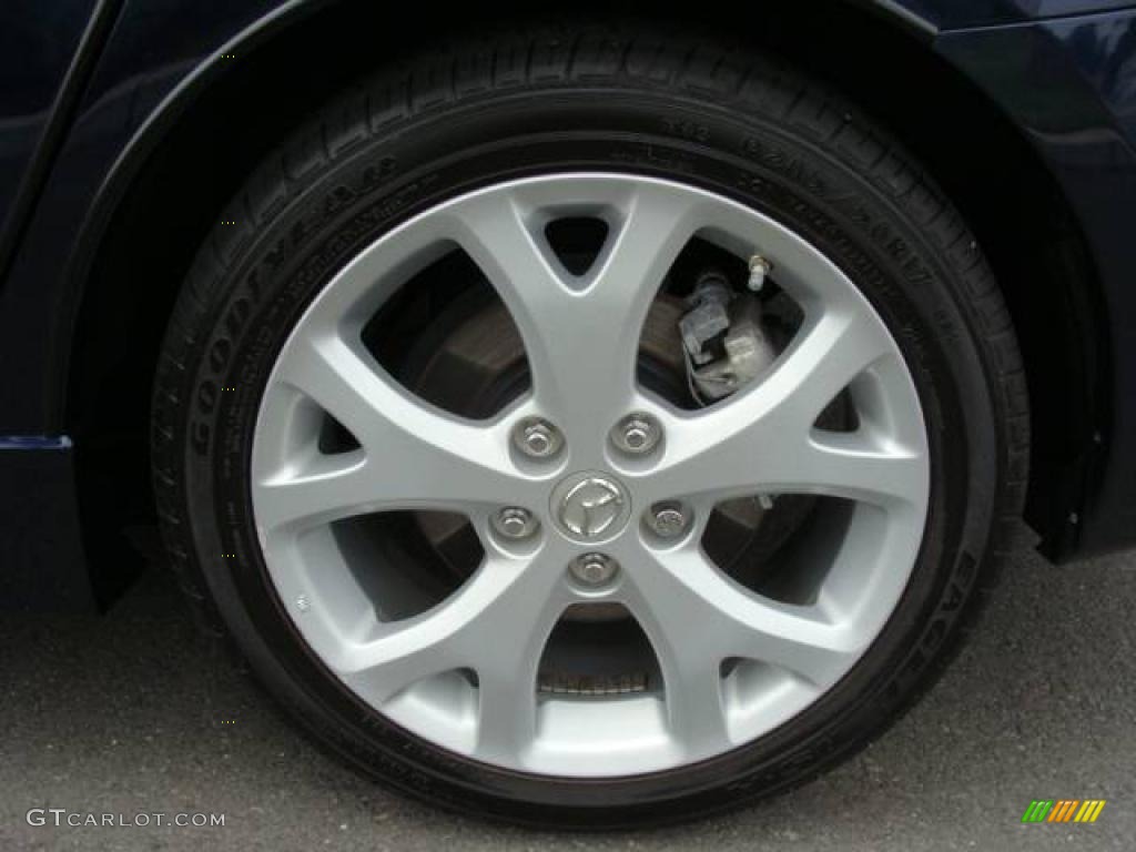 2008 MAZDA3 s Grand Touring Hatchback - Stormy Blue Mica / Black photo #14