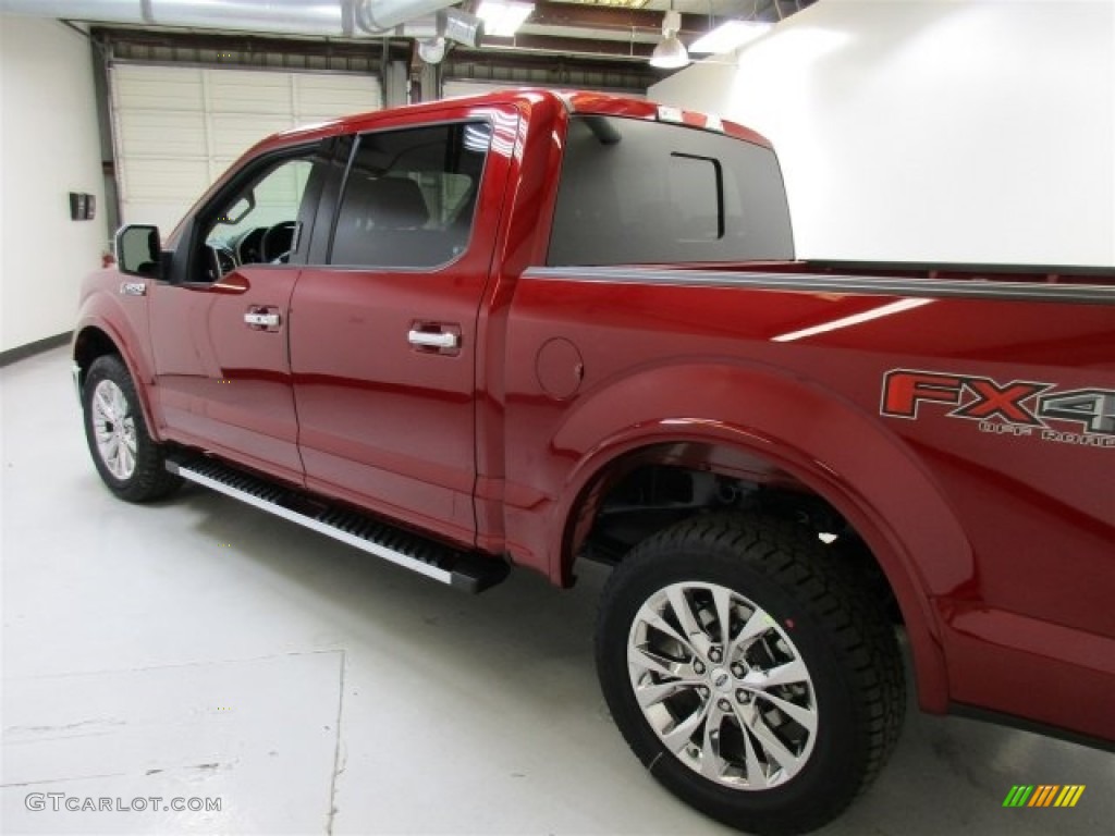 2016 F150 Lariat SuperCrew 4x4 - Ruby Red / Black photo #7