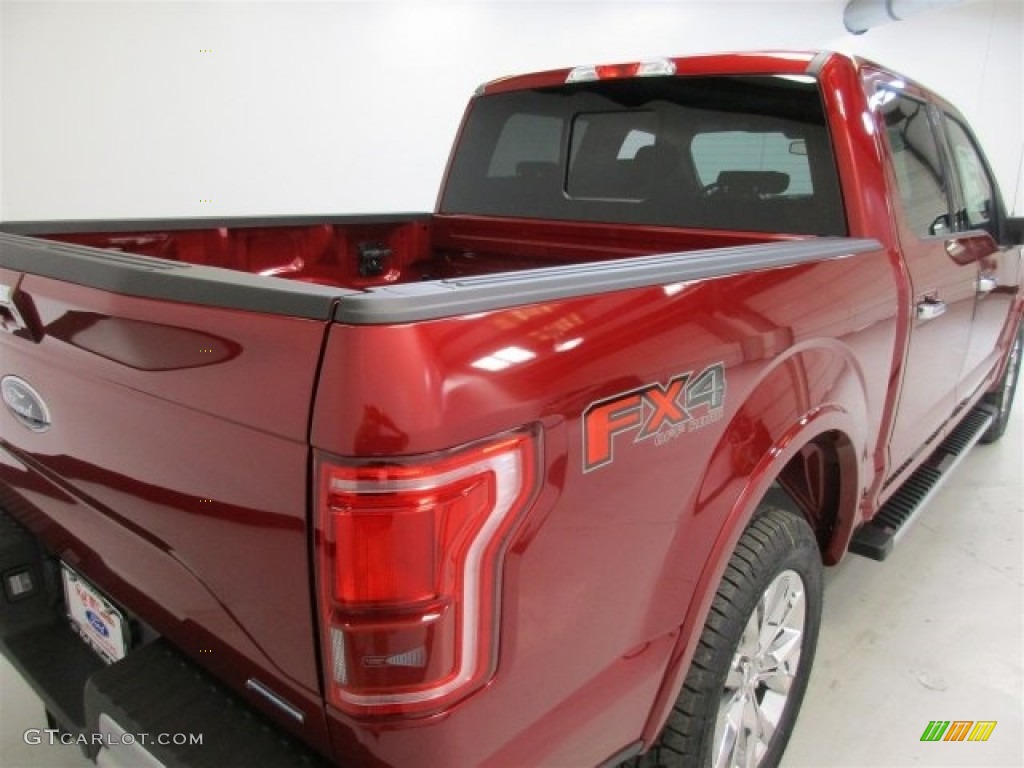 2016 F150 Lariat SuperCrew 4x4 - Ruby Red / Black photo #10