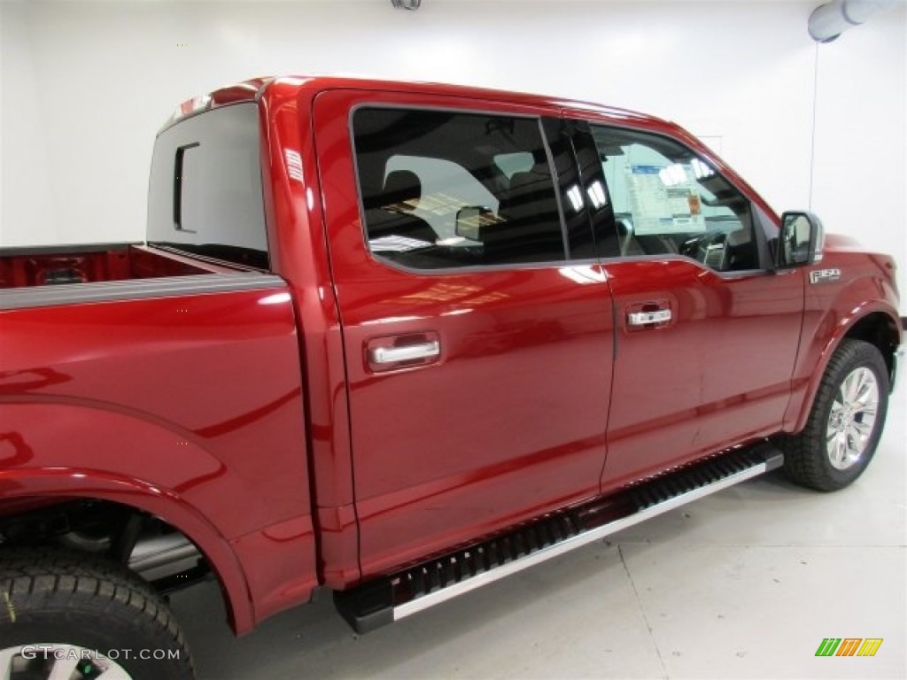 2016 F150 Lariat SuperCrew 4x4 - Ruby Red / Black photo #11