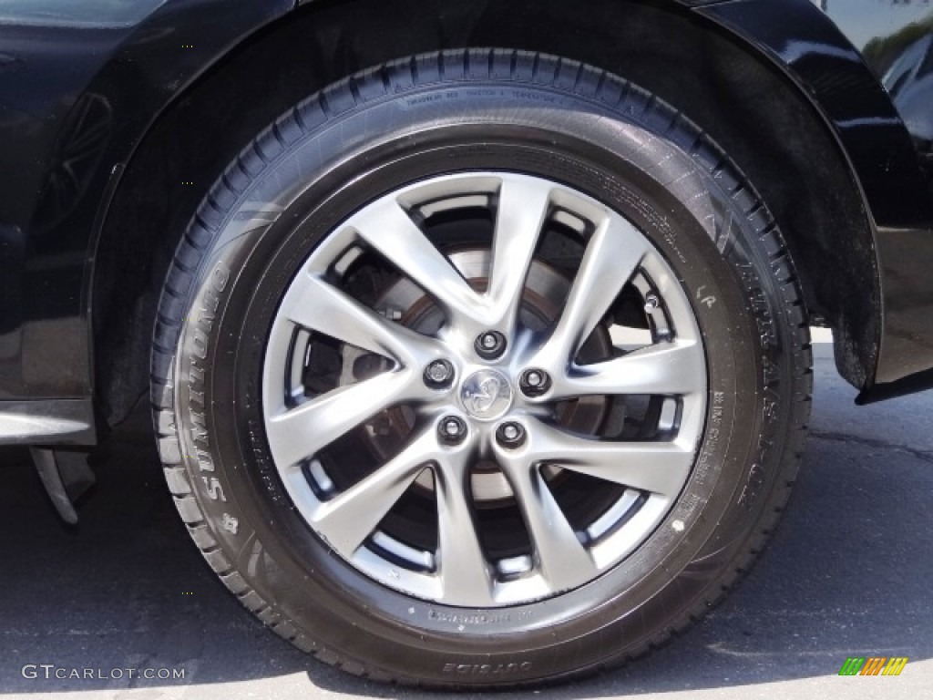 2013 JX 35 AWD - Black Obsidian / Graphite photo #42