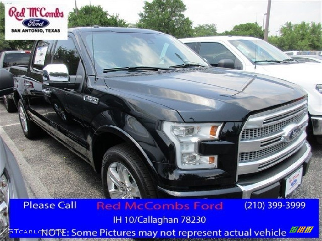 2016 F150 Platinum SuperCrew - Shadow Black / Black photo #1