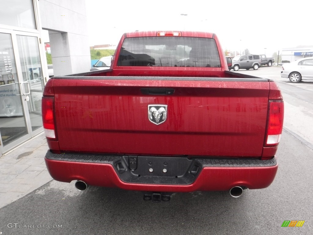 2014 1500 Express Quad Cab 4x4 - Deep Cherry Red Crystal Pearl / Black/Diesel Gray photo #9