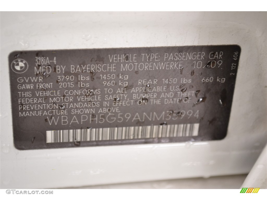 2010 3 Series 328i Sedan - Alpine White / Beige photo #30