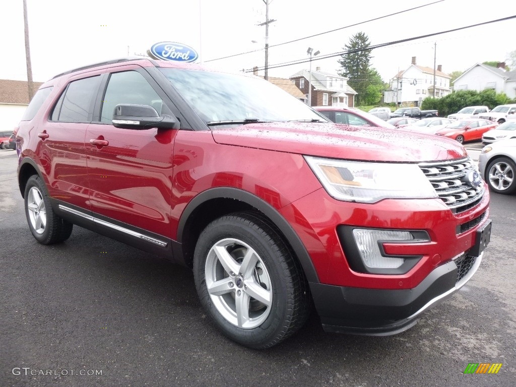 2016 Explorer XLT 4WD - Ruby Red Metallic Tri-Coat / Ebony Black photo #3