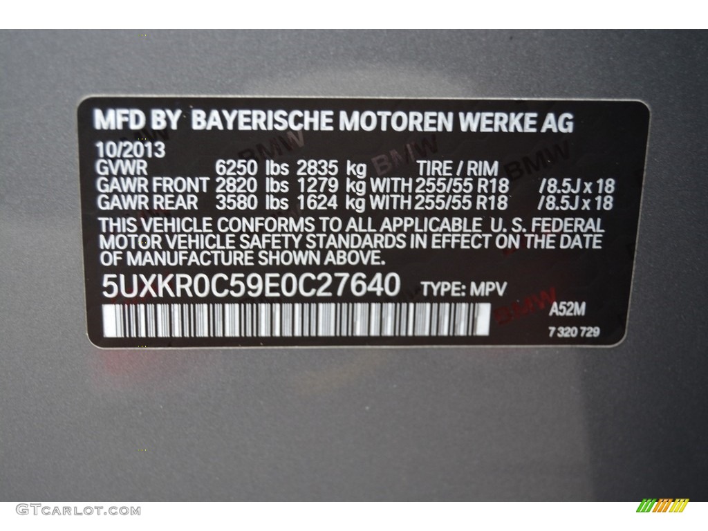 2014 X5 xDrive35i - Space Grey Metallic / Black photo #35