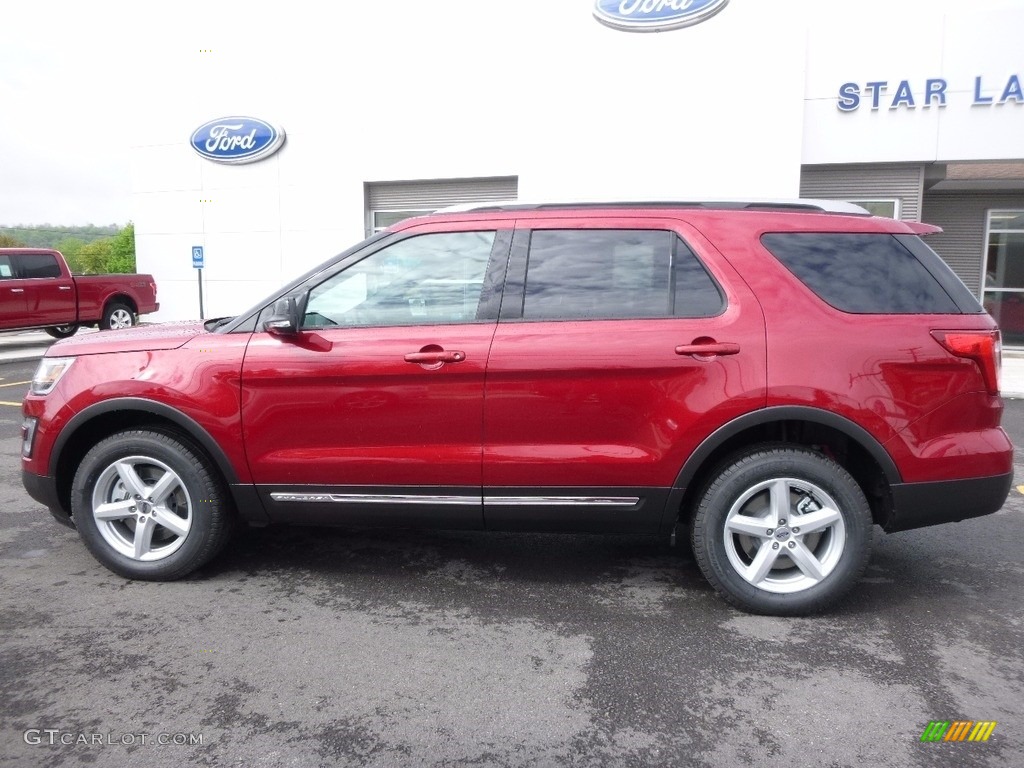 2016 Explorer XLT 4WD - Ruby Red Metallic Tri-Coat / Ebony Black photo #8