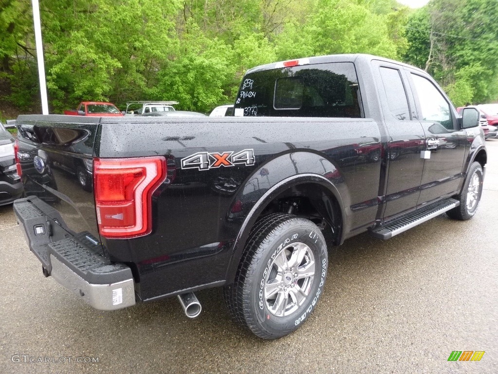 2016 F150 Lariat SuperCab 4x4 - Shadow Black / Black photo #2