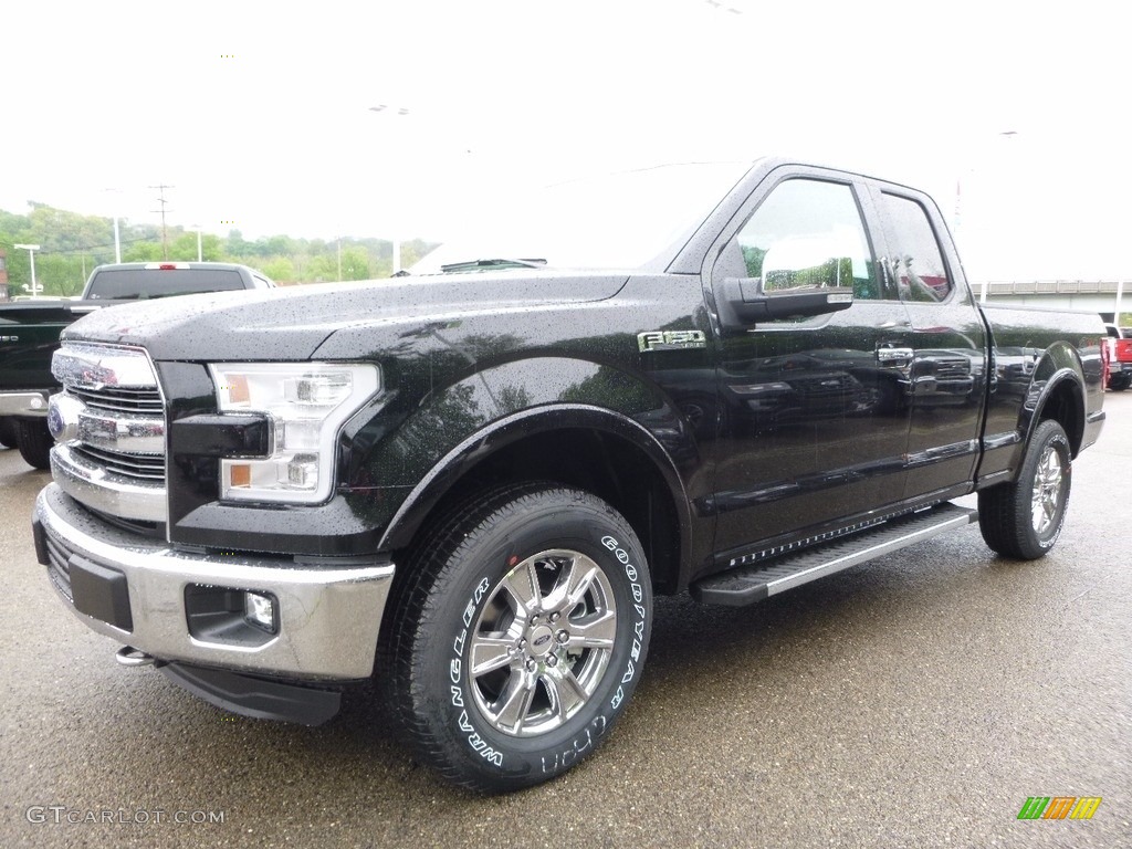 2016 F150 Lariat SuperCab 4x4 - Shadow Black / Black photo #6
