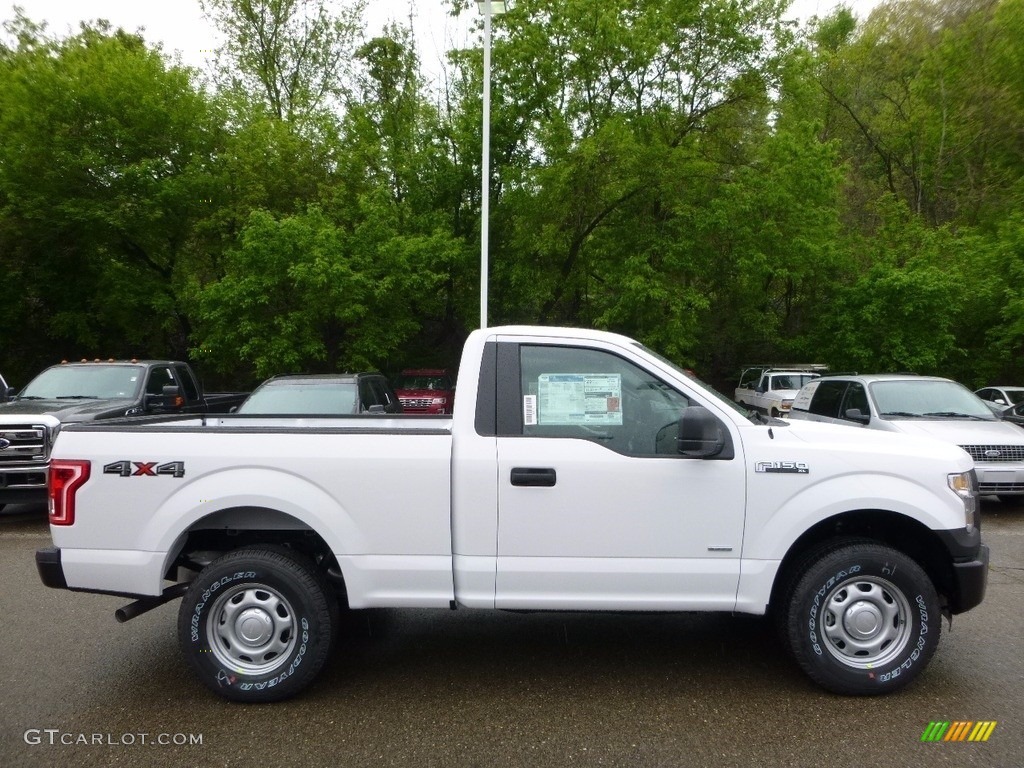 2016 F150 XL Regular Cab 4x4 - Oxford White / Medium Earth Gray photo #1