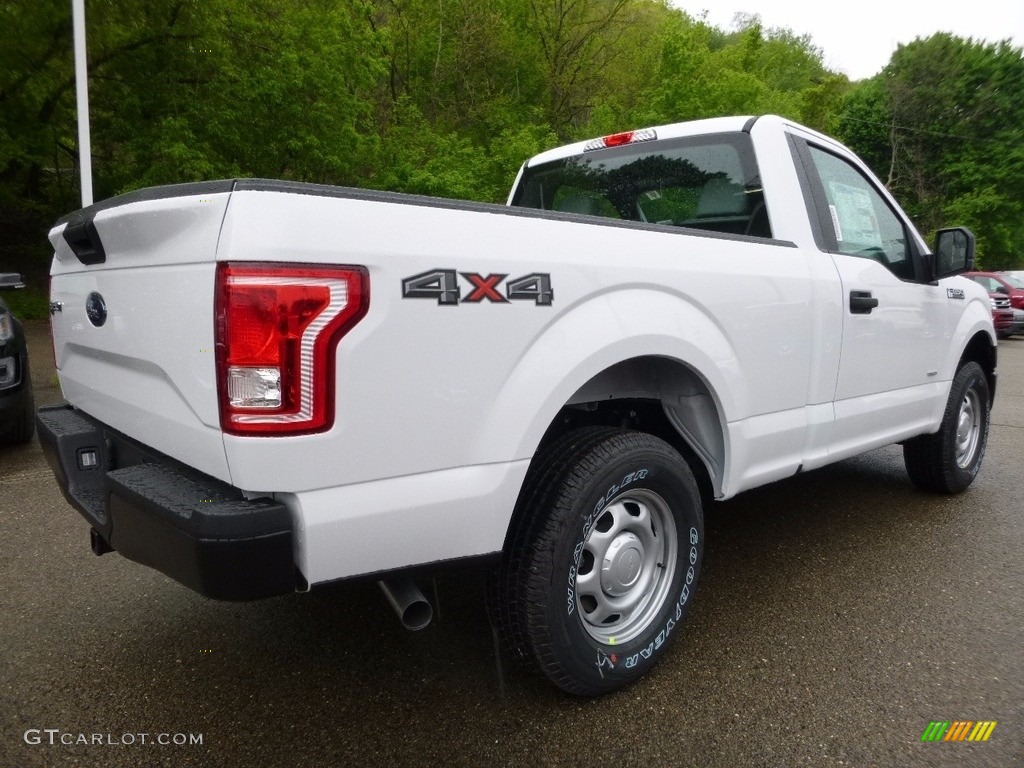 2016 F150 XL Regular Cab 4x4 - Oxford White / Medium Earth Gray photo #3