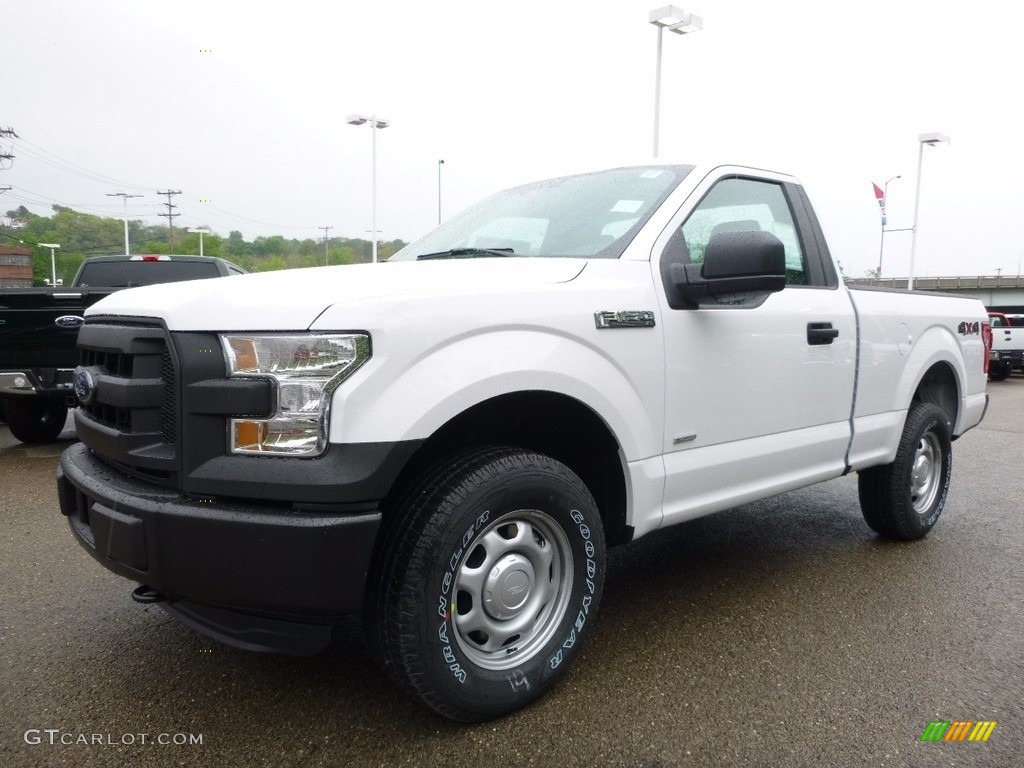 2016 F150 XL Regular Cab 4x4 - Oxford White / Medium Earth Gray photo #8