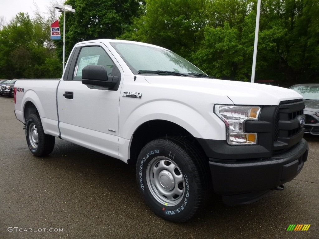 2016 F150 XL Regular Cab 4x4 - Oxford White / Medium Earth Gray photo #10