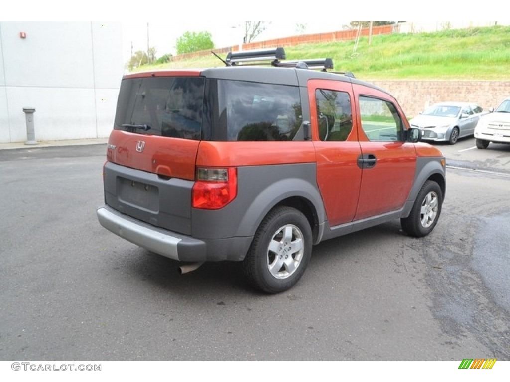 2004 Element EX AWD - Sunset Orange Pearl / Black photo #2