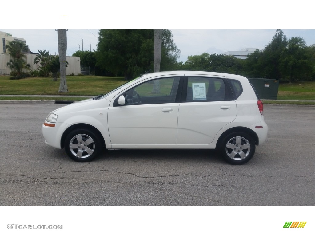 2006 Aveo LS Hatchback - Summit White / Charcoal photo #2