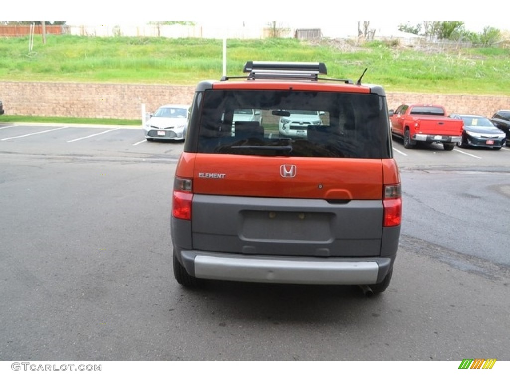 2004 Element EX AWD - Sunset Orange Pearl / Black photo #3