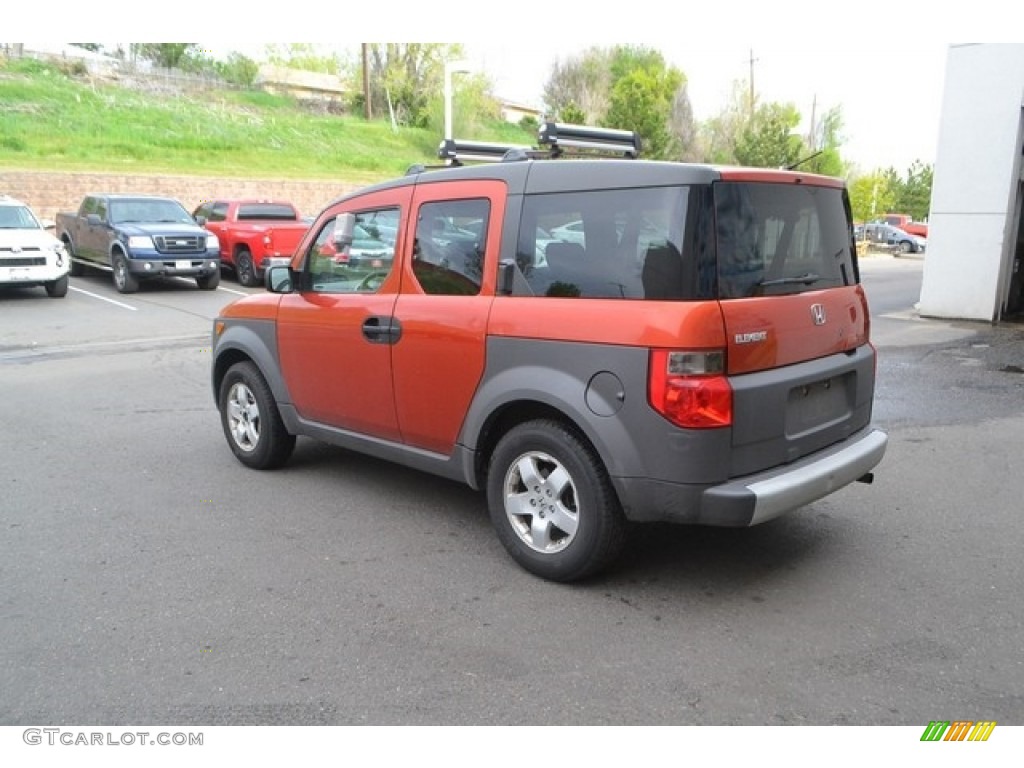 2004 Element EX AWD - Sunset Orange Pearl / Black photo #4