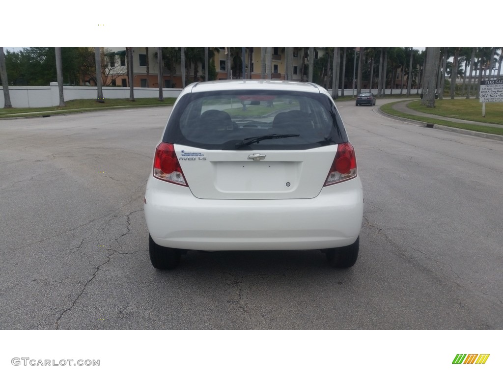 2006 Aveo LS Hatchback - Summit White / Charcoal photo #4