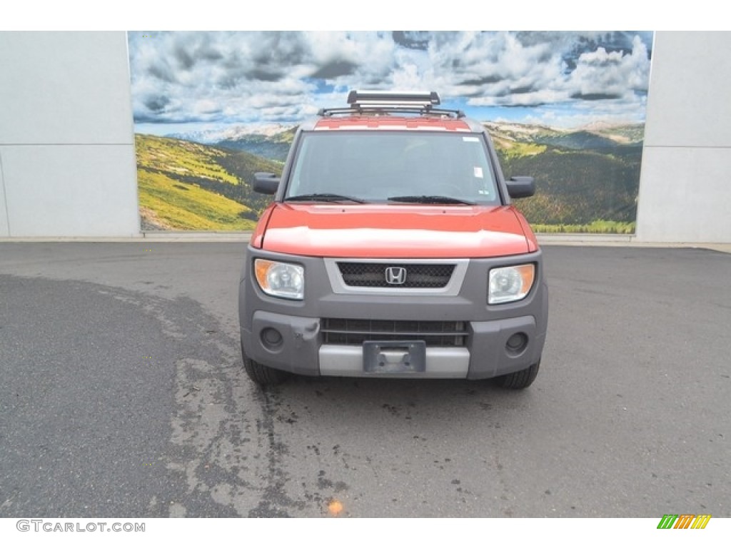 2004 Element EX AWD - Sunset Orange Pearl / Black photo #6