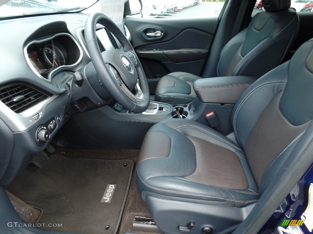 Indigo Blue/Brown Interior 2016 Jeep Cherokee Limited Photo #112910755