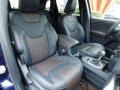 2016 Jeep Cherokee Indigo Blue/Brown Interior Front Seat Photo