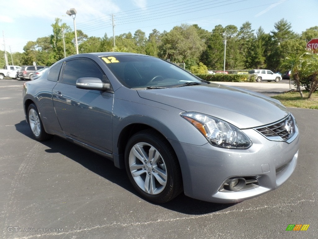 2012 Altima 2.5 S Coupe - Ocean Gray / Charcoal photo #10