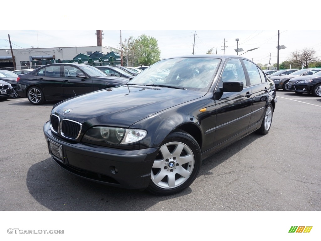 2005 3 Series 325i Sedan - Jet Black / Black photo #1