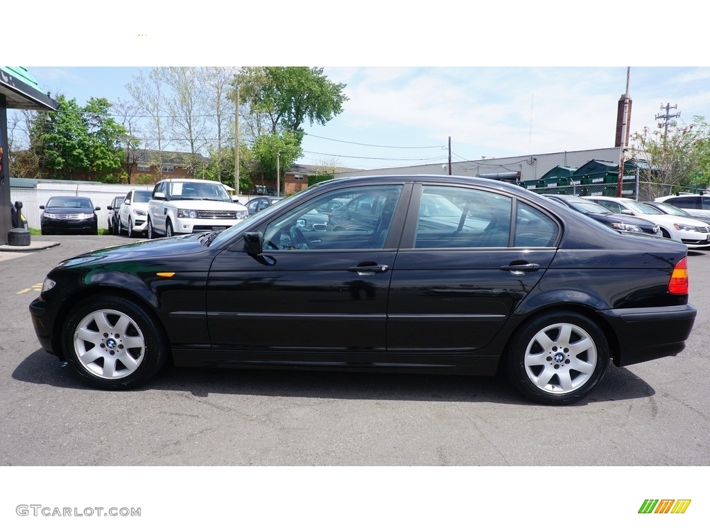2005 3 Series 325i Sedan - Jet Black / Black photo #6