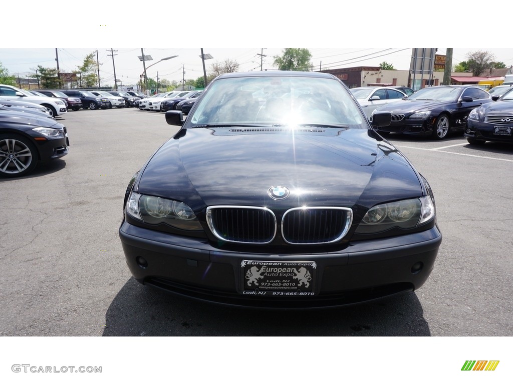 2005 3 Series 325i Sedan - Jet Black / Black photo #8