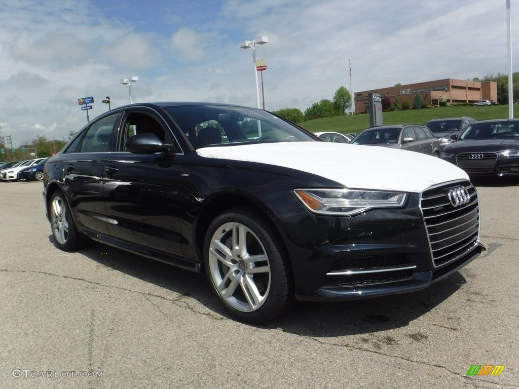 2016 A6 2.0 TFSI Premium Plus quattro - Moonlight Blue Metallic / Nougat Brown photo #8