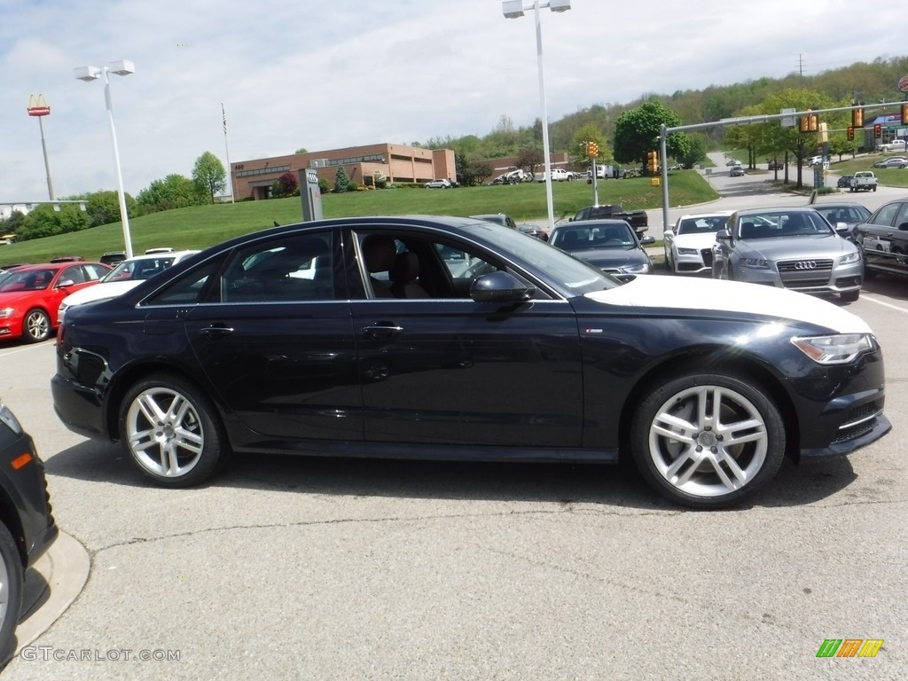 2016 A6 2.0 TFSI Premium Plus quattro - Moonlight Blue Metallic / Nougat Brown photo #9