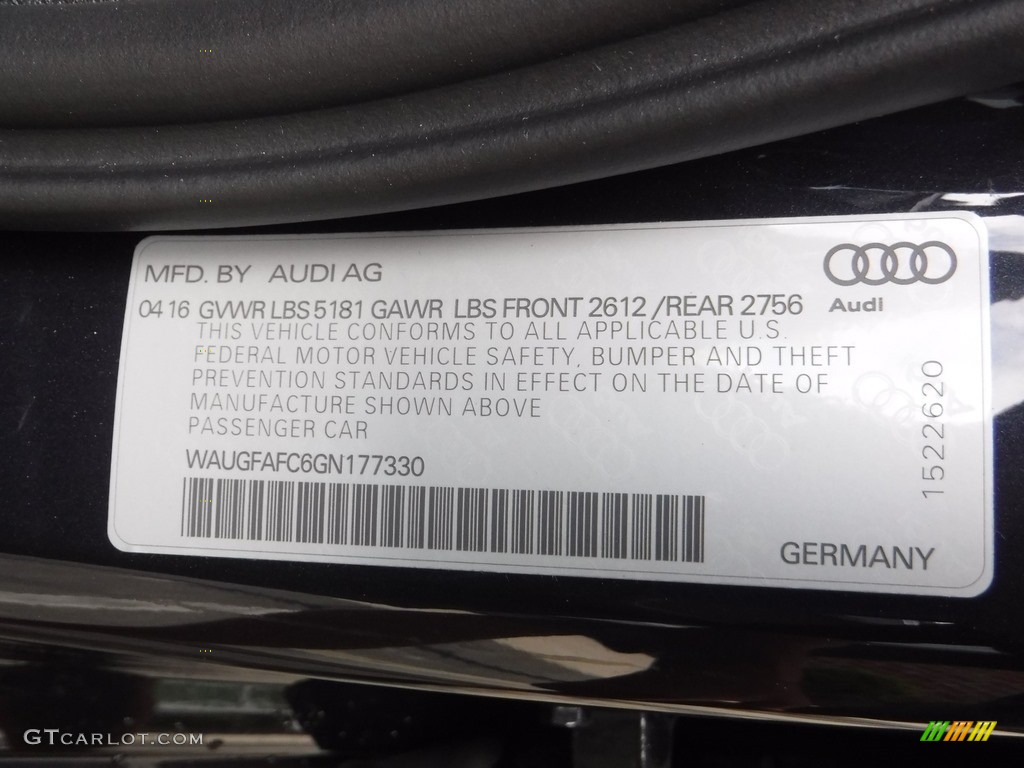 2016 A6 2.0 TFSI Premium Plus quattro - Moonlight Blue Metallic / Nougat Brown photo #40