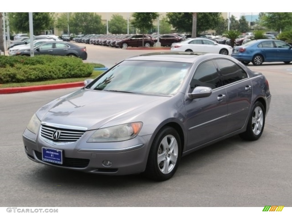 2008 RL 3.5 AWD Sedan - Lakeshore Silver Metallic / Ebony photo #3