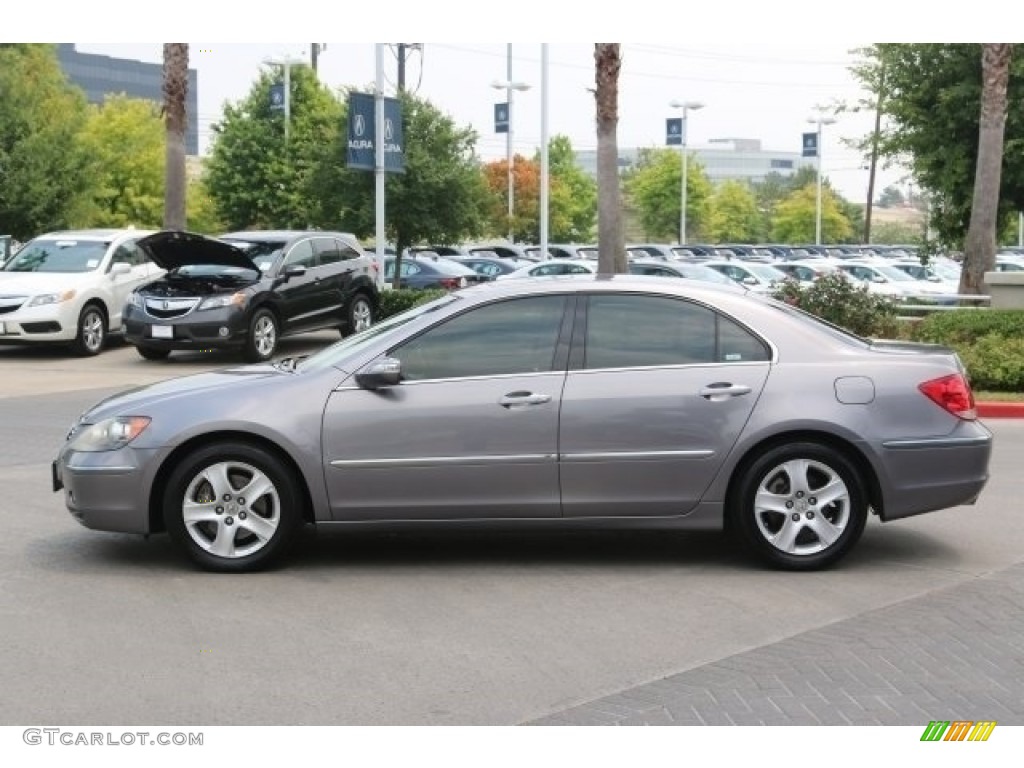 2008 RL 3.5 AWD Sedan - Lakeshore Silver Metallic / Ebony photo #4