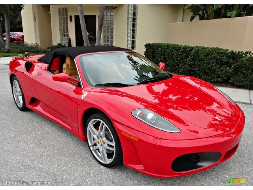 2007 F430 Spider F1 - Rosso Corsa (Red) / Cuoio photo #1