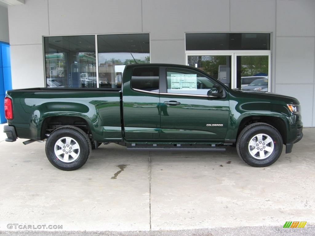Rainforest Green Metallic 2016 Chevrolet Colorado WT Extended Cab Exterior Photo #112922244