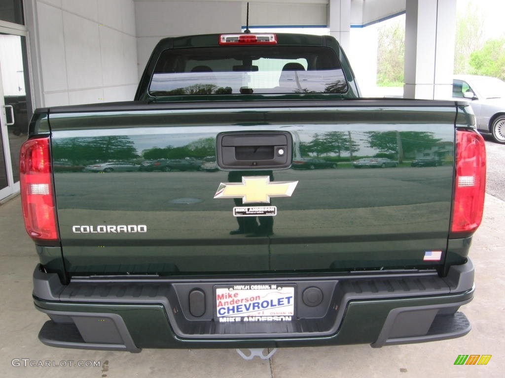 2016 Colorado WT Extended Cab - Rainforest Green Metallic / Jet Black/Dark Ash photo #16