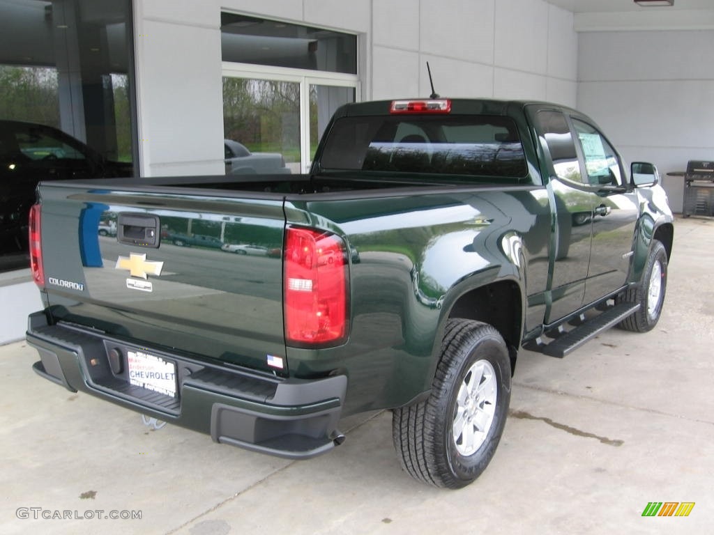 2016 Colorado WT Extended Cab - Rainforest Green Metallic / Jet Black/Dark Ash photo #17
