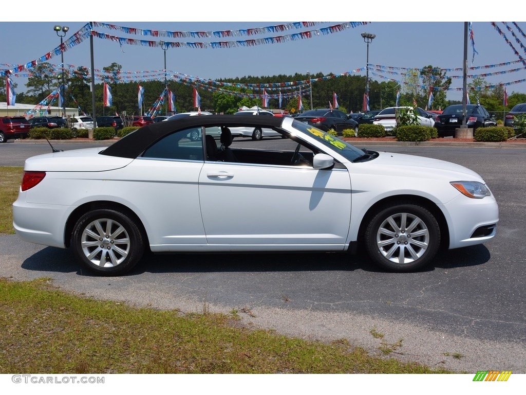2013 200 Touring Convertible - Bright White / Black/Light Frost Beige photo #2