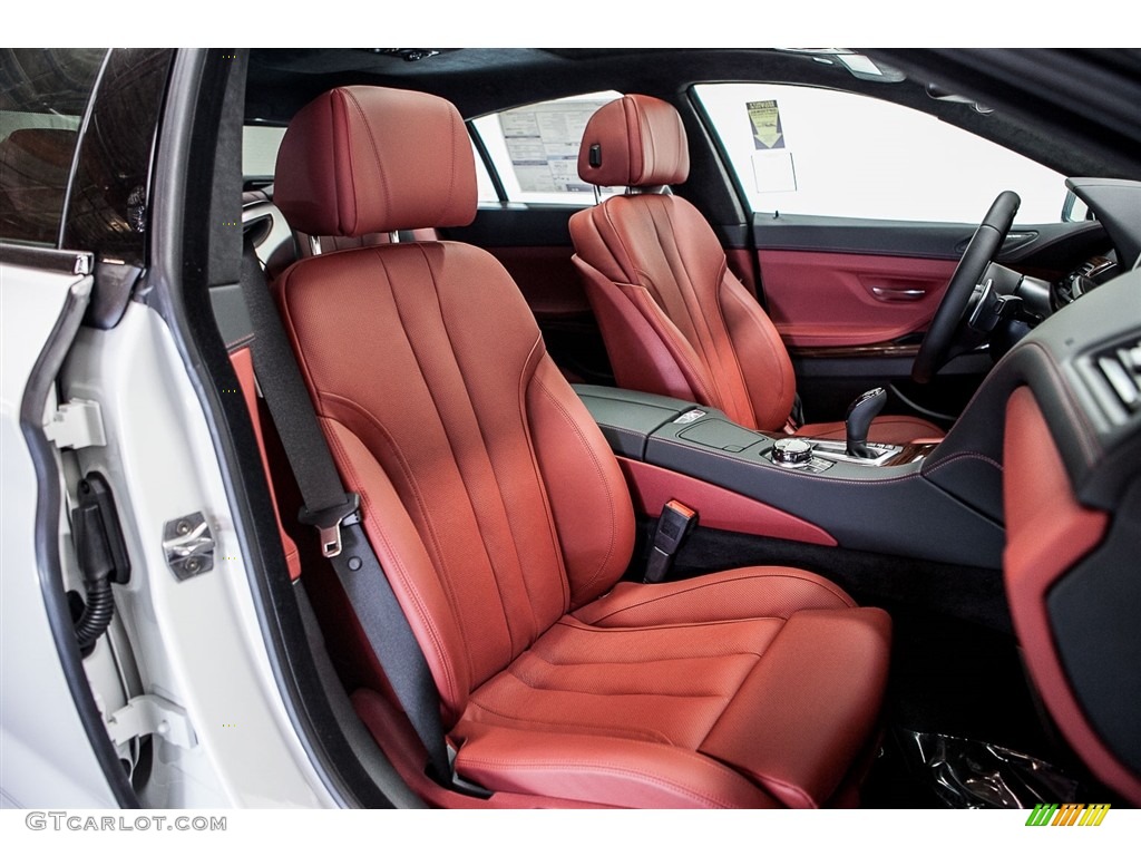 Vermilion Red Interior 2017 BMW 6 Series 640i Gran Coupe Photo #112924194