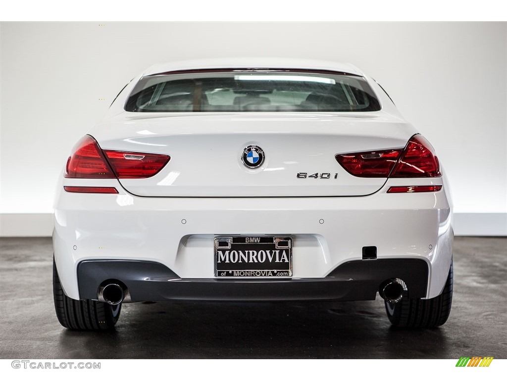 2017 6 Series 640i Gran Coupe - Alpine White / Vermilion Red photo #4